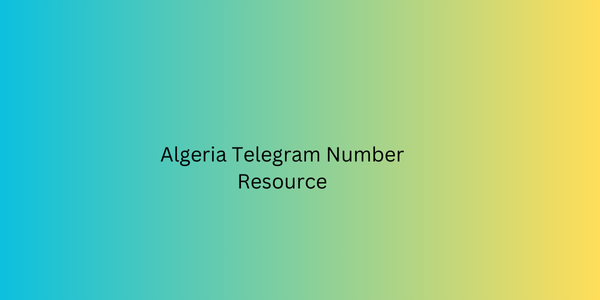 Algeria Telegram Number Resource