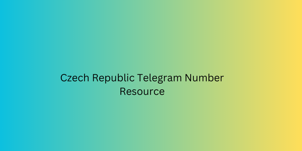 Czech Republic Telegram Number Resource