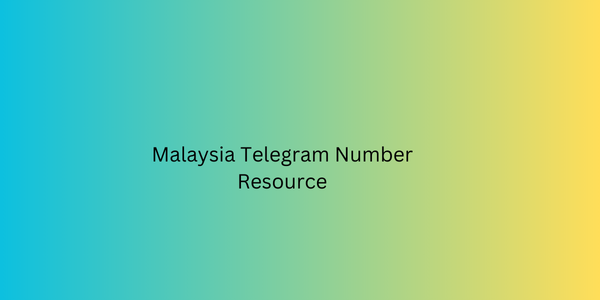 Malaysia Telegram Number Resource