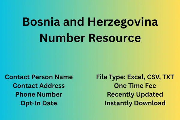 Bosnia And Herzegovina number resource