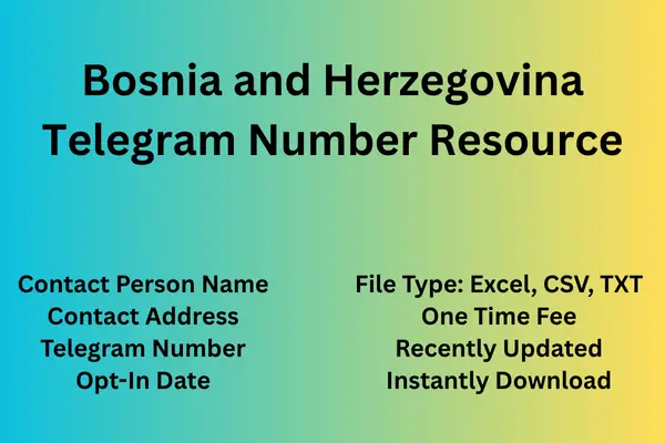 Bosnia And Herzegovina telegram number resource