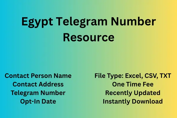 Egypt telegram number resource