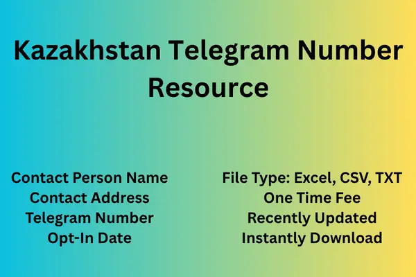 Kazakhstan telegram number resource