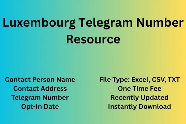 Luxembourg telegram number resource