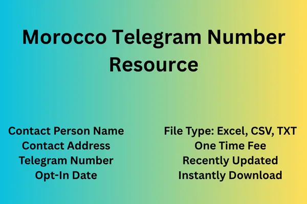 Morocco telegram number resource