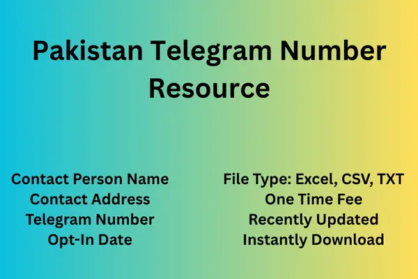 Pakistan telegram number resource