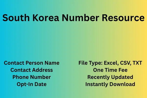 South Korea number resource