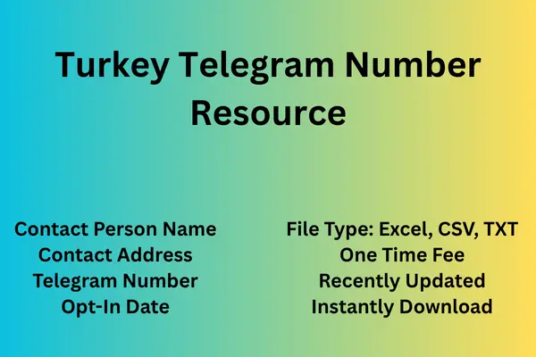 Turkey telegram number resource