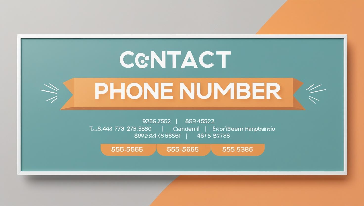 Contact list with numbers